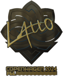 Sticker | latto (Gold) | Copenhagen 2024