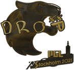 Sticker | drop (Gold) | Stockholm 2021 image