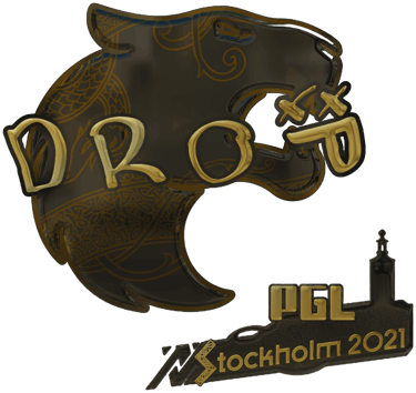 Sticker | drop (ทอง) | Stockholm 2021