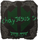 Sticker | chayJESUS (Foil) | Austin 2025 Sticker | chayJESUS (Foil) | Austin 2025 image