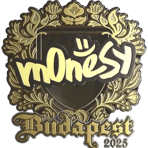Sticker | m0NESY (Gold) | Budapest 2025