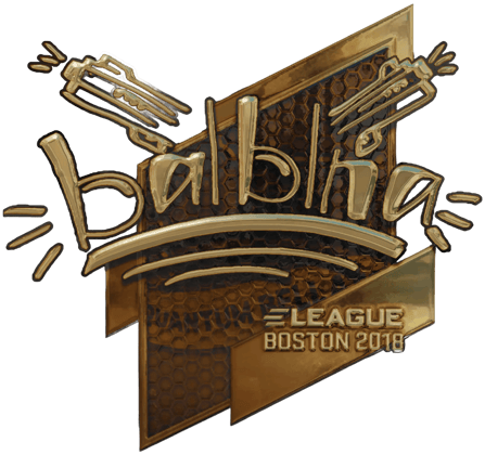 Sticker | balblna (Gold) | Boston 2018