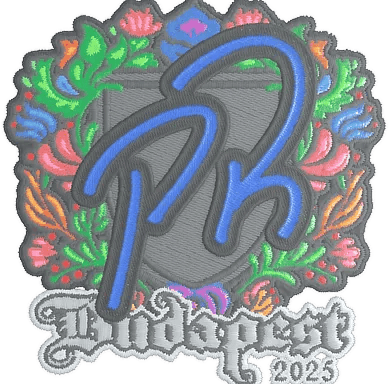 Naklejka | PR (haftowana) | Budapeszt 2025