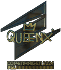 Sticker | Queenix (Gold) | Copenhagen 2024 image
