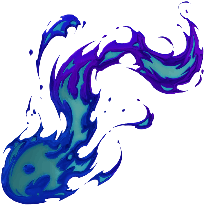 Preview image 1 of Sticker | Fuego sinuoso (reflectante)