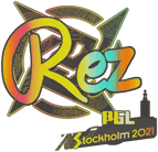 Sticker | REZ (Holo) | Stockholm 2021 image