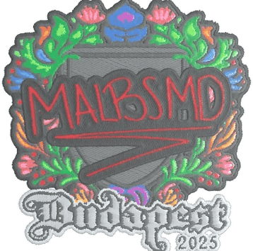 Naklejka | malbsMd (haftowana) | Budapeszt 2025