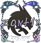 Sticker | zont1x (Holo) | Austin 2025 image