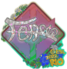 Sticker | fer (Glitter) | Rio 2022 Sticker | fer (Glitter) | Rio 2022 image