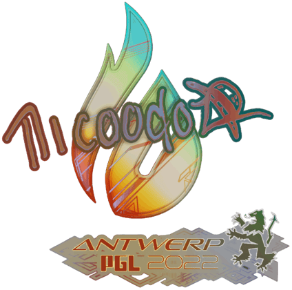 Sticker | nicoodoz(홀로그램) | 안트베르펜 2022