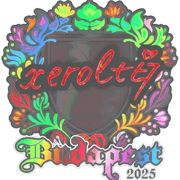 สติกเกอร์ | xerolte (Holo) | Budapest 2025