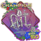 Sticker | FL1T (Glitter, Champion) | Rio 2022 image