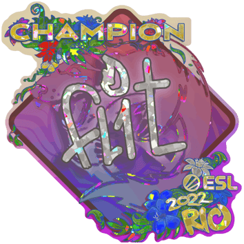 Sticker | FL1T (Glitter, Campione) | Rio 2022