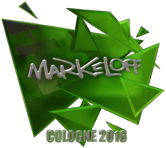 Sticker | markeloff (Foil) | Cologne 2016