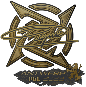 Sticker | Plopski (Altın) | Antwerp 2022