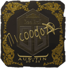 Sticker | nicoodoz (Gold) | Austin 2025 image