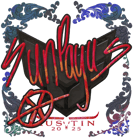 Sticker | SunPayus (Holo) | Austin 2025 Sticker | SunPayus (Holo) | Austin 2025 image