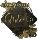 Sticker | qikert (Gold, Champion) | Rio 2022 image