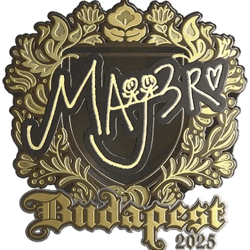 Adesivo | MAJ3R (Oro) | Budapest 2025