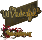 Sticker | w0nderful (Gold) | Shanghai 2024 image