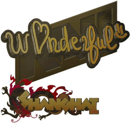 Sticker | w0nderful (Gold) | Shanghai 2024