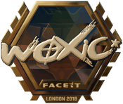 Sticker | woxic (Gold) | London 2018