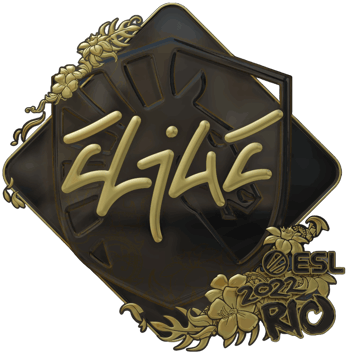 Sticker | EliGE（金色）| 2022年里约热内卢锦标赛