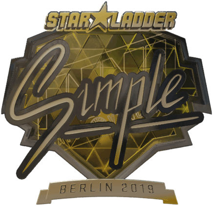 Sticker | s1mple (kulta) | Berliini 2019