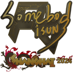 Sticker | somebody (Gold) | Shanghai 2024