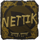 Sticker | nettik (Gold) | Austin 2025 image