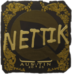 Sticker | nettik (Gold) | Austin 2025