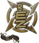 Sticker | REZ (Gold) | Paris 2023 image