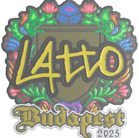 Sticker | latto (Embroidered) | Budapest 2025 Sticker | latto (Embroidered) | Budapest 2025 image