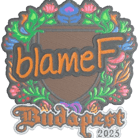 Sticker | blameF (Embroidered) | Budapest 2025 Sticker | blameF (Embroidered) | Budapest 2025 image