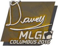 Sticker | DAVEY | MLG Columbus 2016