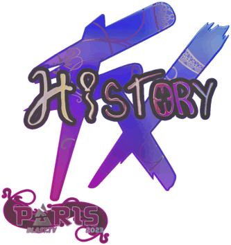 Sticker | History (holográfica) | París 2023