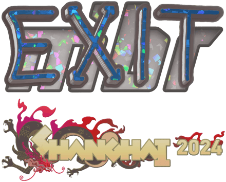 Sticker | exit (Glitter) | Shanghai 2024