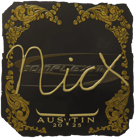 Sticker | nicx (Gold) | Austin 2025 image