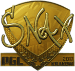 Sticker | Snax (Gold) | Krakow 2017 image