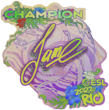 Sticker | Jame (Holo, Champion) | Rio 2022