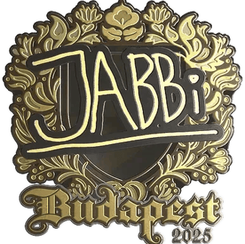 Naklejka | jabbi (złota) | Budapeszt 2025