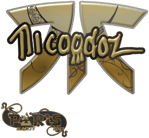 Sticker | nicoodoz (Gold) | Paris 2023 image