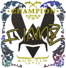 Sticker | FlameZ (Holo, Champion) | Austin 2025 image