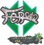 Sticker | fer (Glitter) | Antwerp 2022