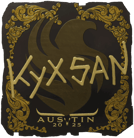 Sticker | kyxsan (Gold) | Austin 2025 image