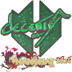 Sticker | decenty (Glitter) | Shanghai 2024