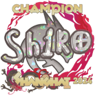 Sticker | sh1ro (Glitter, Champion) | Shanghai 2024 image
