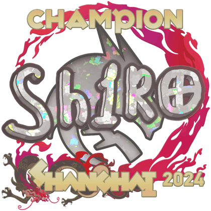 Sticker | sh1ro (scintillant, champion) | Shanghai 2024