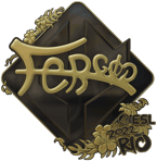 Sticker | fer (Gold) | Rio 2022