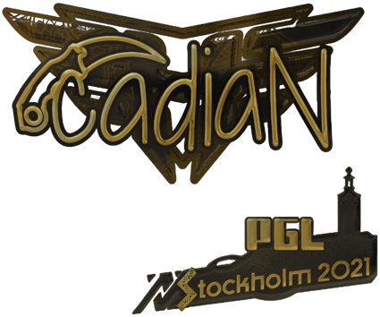 Sticker | cadiaN (złota) | Sztokholm 2021